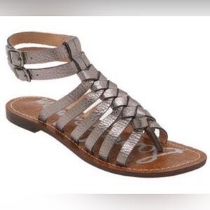 Sam Edelman Greco Bronze Leather Sandals Size 7.5M